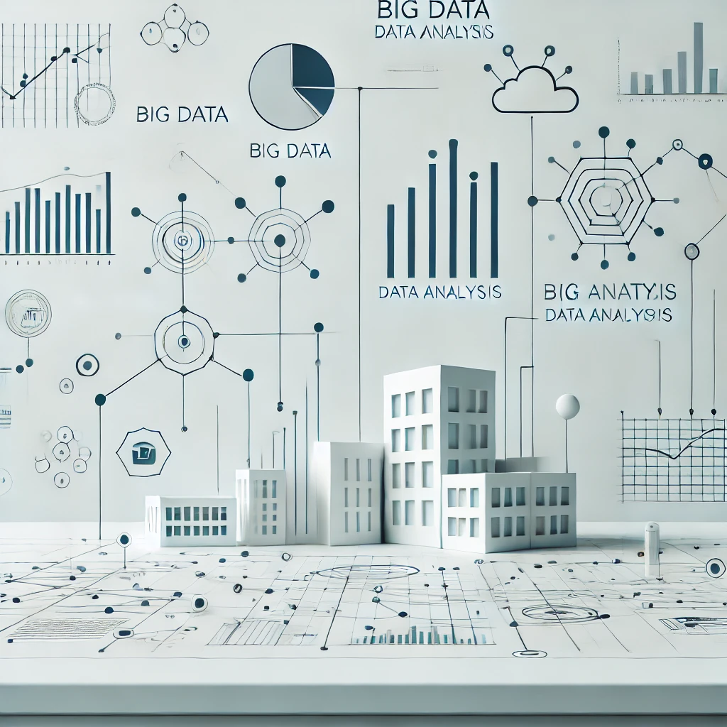 Illustration du Big Data et analyse de données dans la gestion d'entreprise